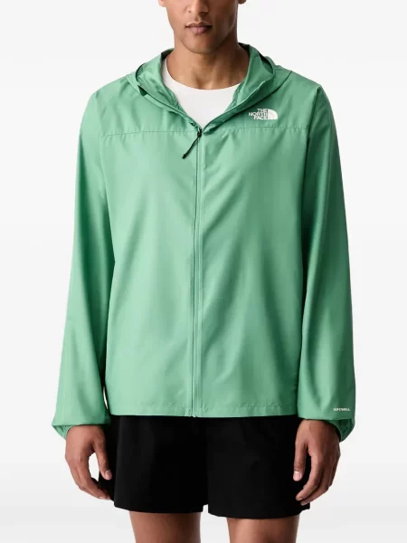 Geacă de vânt The North Face cu imagine verde