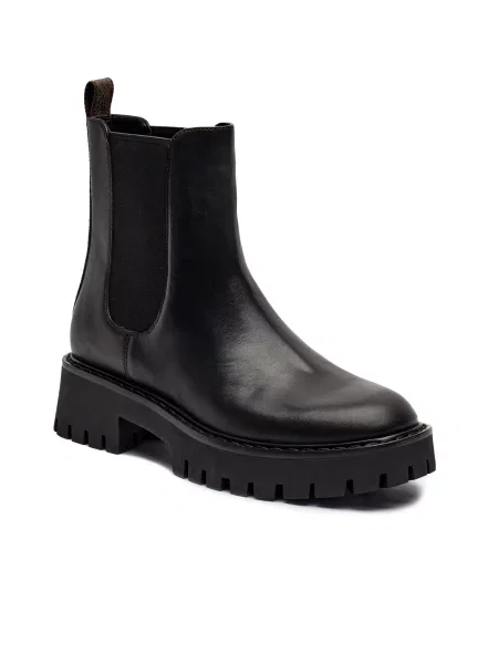 Michael Kors De piele ghete chelsea negru