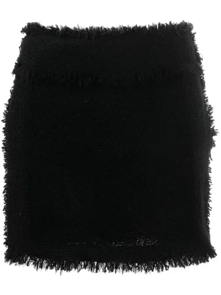 Fusta mini Alberta Ferretti din tweed negru