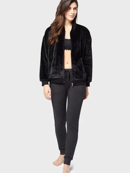 Велюровий кардиган Etam чорний