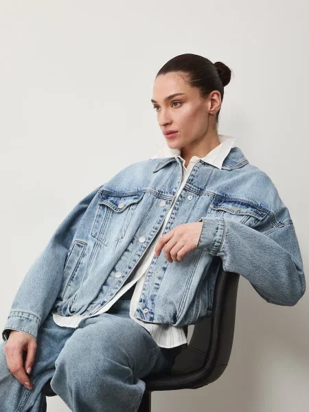 Medicine kurtka jeansowa niebieska