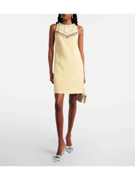 Rochie Valentino din crep galben