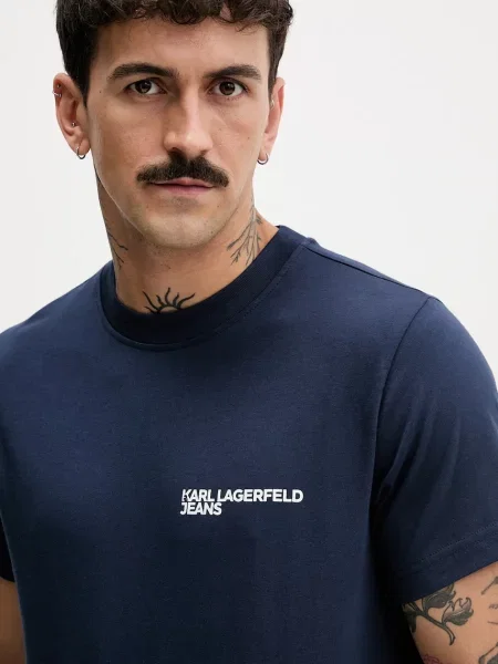 Футболка Karl Lagerfeld Jeans з принтом білий