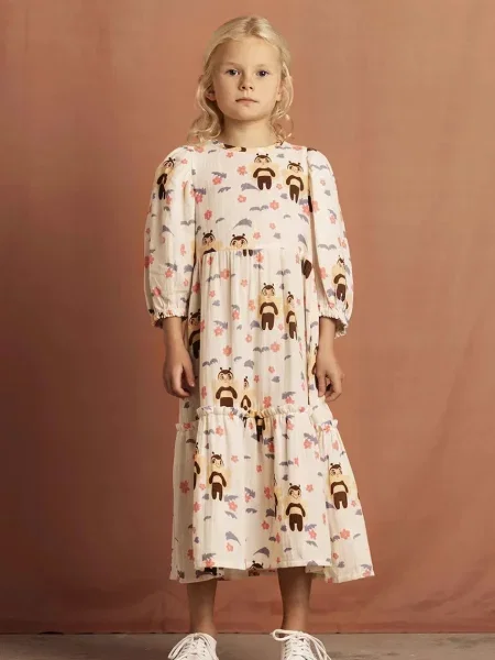 Детское платье мини Mini Rodini