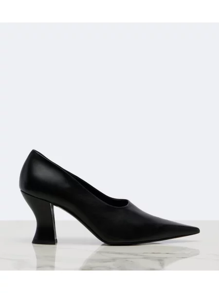 Pantofi cu toc Khaite din piele negru