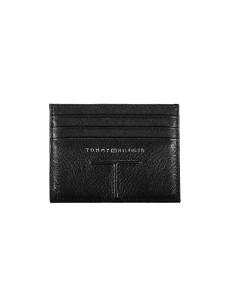 Portfel Tommy Hilfiger skórzany elegancki czarny