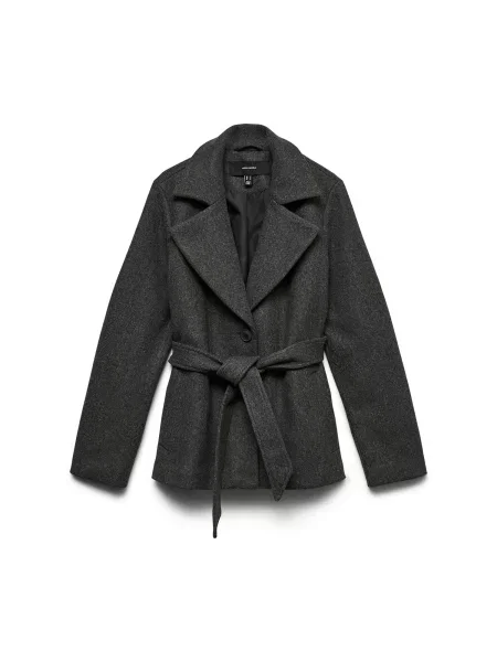 VERO MODA Palton de primăvară-toamnă VMFORTUNEMAJA închis gri
