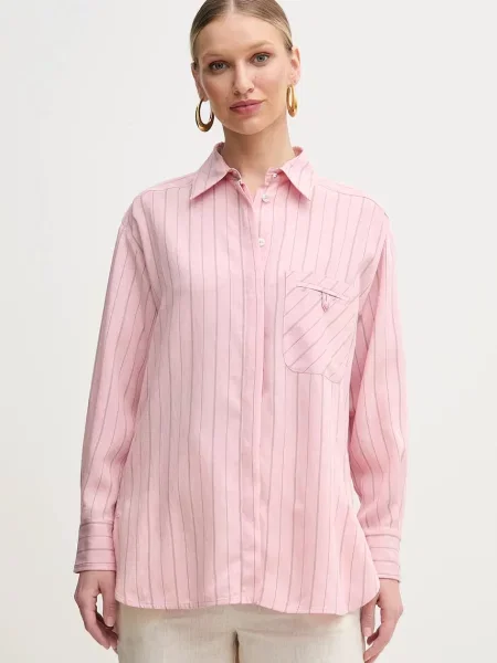 Marella cămașă BALLATA femei cu guler clasic relaxed roz