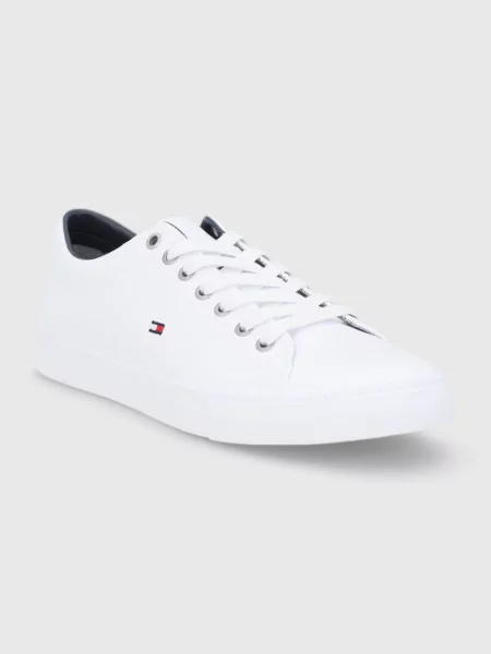 Tommy Hilfiger Teniși ESSENTIAL SN cu adaos de piele alb