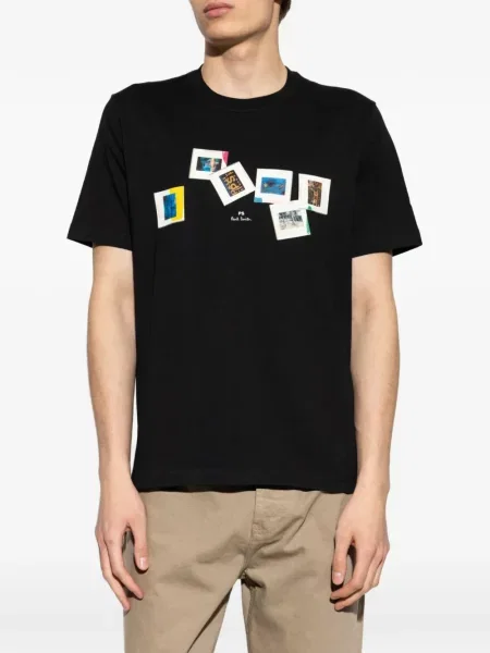 Tricou Ps Paul Smith cu imagine negru