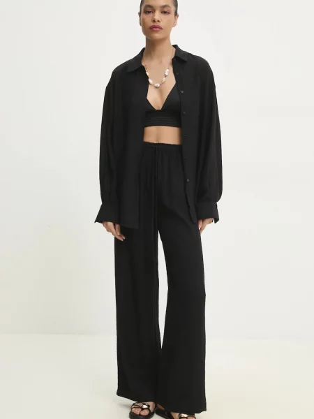 Answear Lab cămașă și pantaloni femei negru