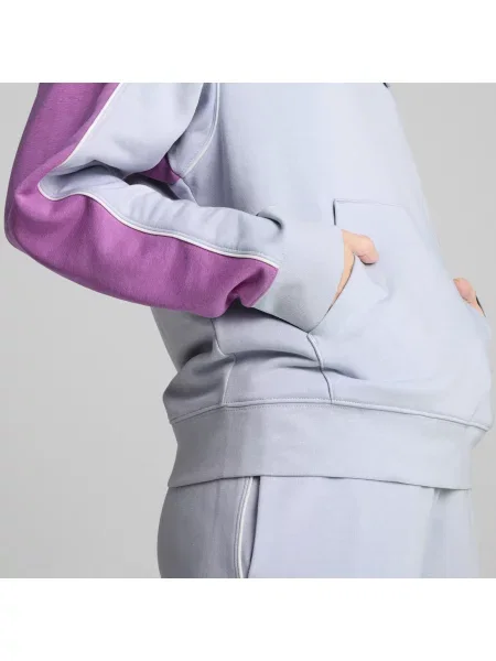 Puma bluza z kapturem wzorzysta niebieski