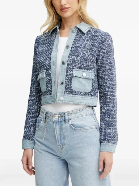 Geacă Morgan din tweed albastru