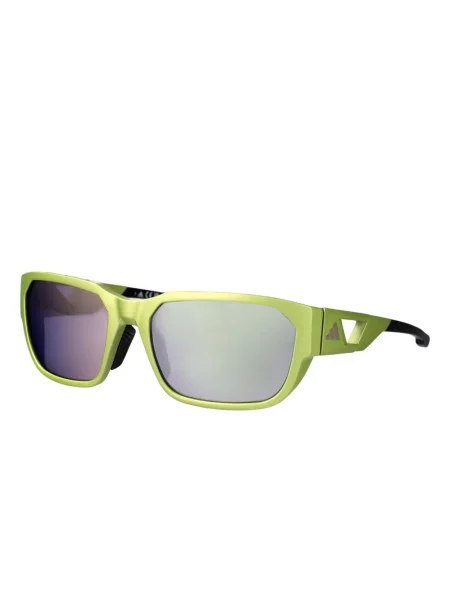 Ochelari de soare Adidas cu imprimeu geometric galben