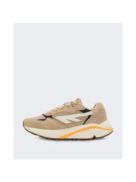 Sneakersy Hi-tec skórzane brązowe