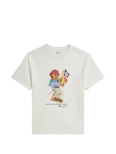 Koszulka polo dziecięca Polo Ralph Lauren biała