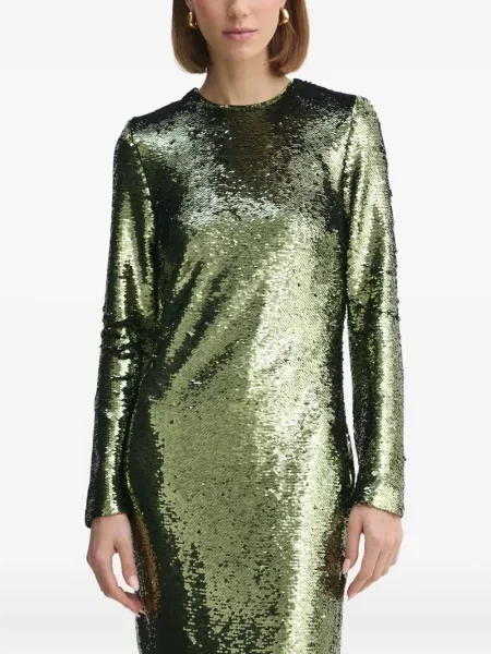 Odgovarati maksi haljina Day Birger Et Mikkelsen sa šljokicama iznad koljena zelena