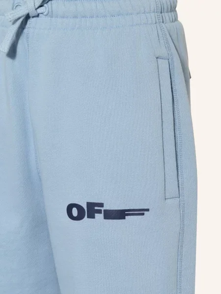 Off-White Spodenki Dresowe Type blau białe