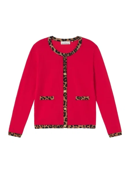 Lola Casademunt Kardigan brokátová / krvavě červená černá