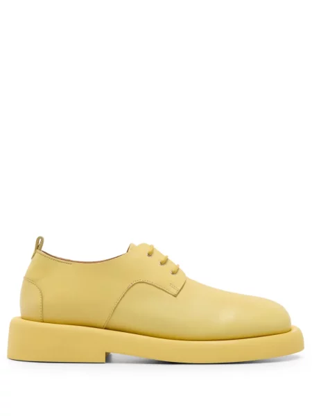 Pantofi derby Marsell din piele galben