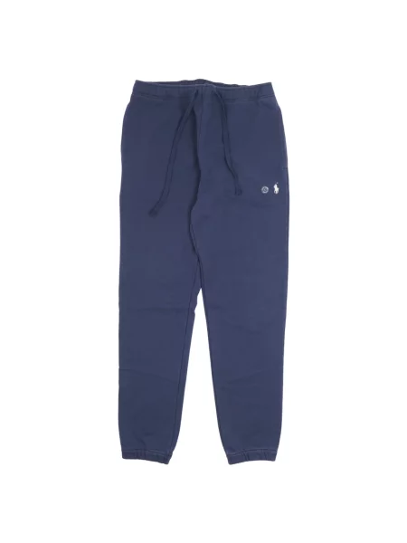 Spodnie dresowe Polo Ralph Lauren ze sznurkiem niebieskie