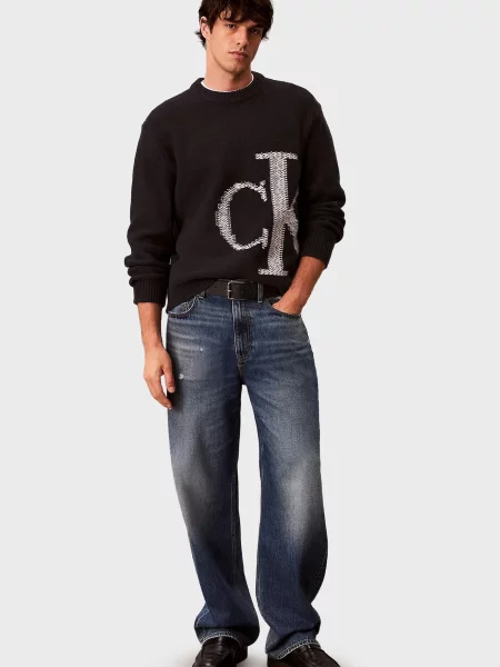 Шерстяной свитер Calvin Klein Jeans черный