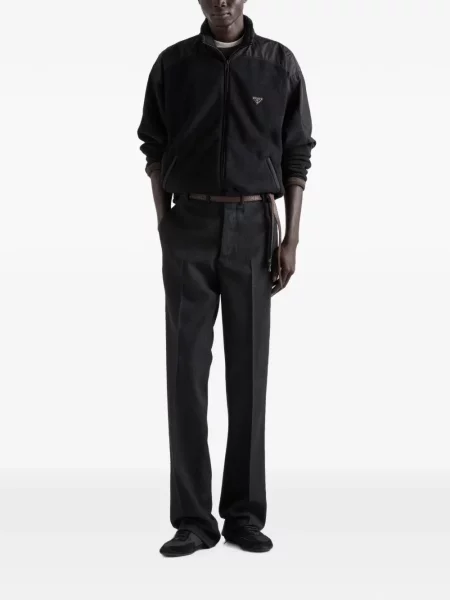Geacă Prada din fleece negru