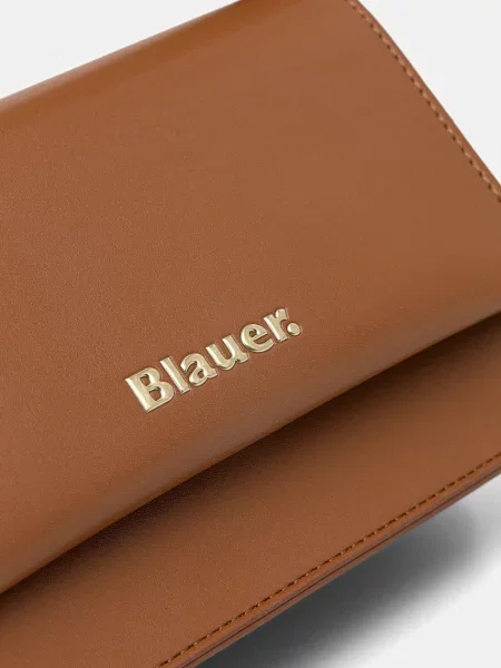 Blauer чанта crossbody дамски от имитация на кожа кафяво
