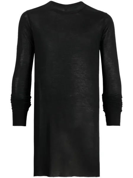 Tricou Rick Owens tricotate lung negru