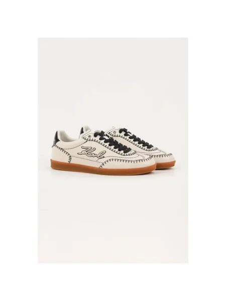 Sneakersy Karl Lagerfeld skórzane beżowe