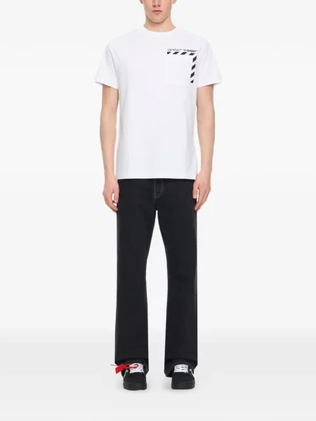 Tricou grafic Off-white cu imagine alb