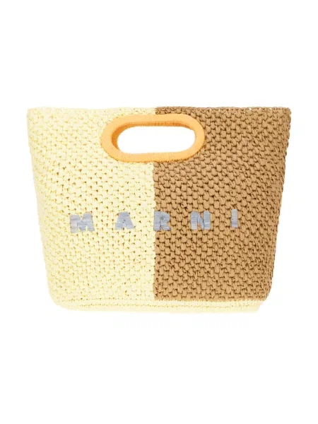 Torebka Marni skórzana beżowa