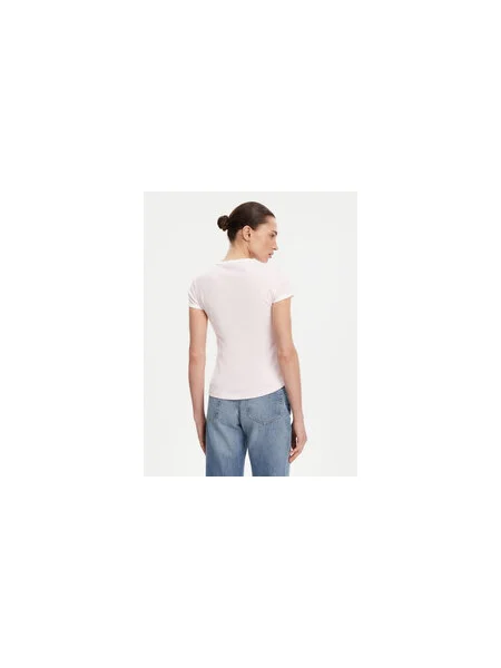 Tommy Hilfiger Póló Slim Fit rózsaszín