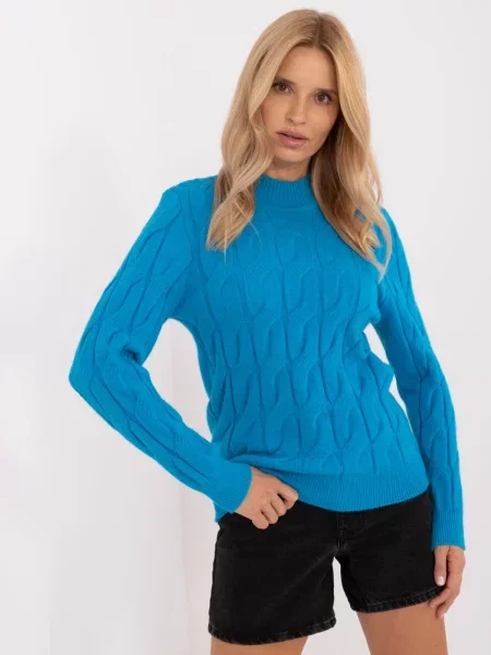 Sweter Wool Fashion Italia niebieski