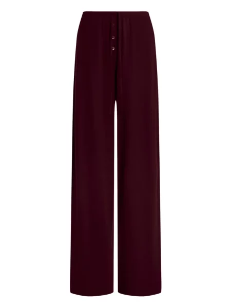 Pantaloni 12 Storeez tricotate cu cordon roșu