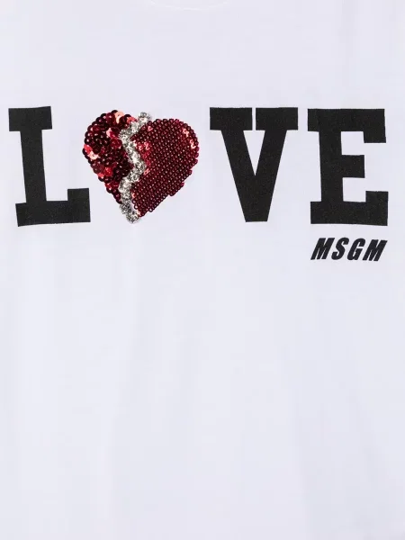 Koszulka dziecięca Msgm biała