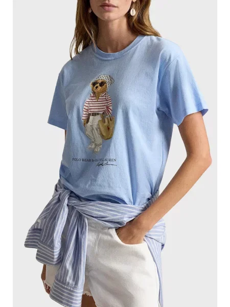 Футболка Polo Ralph Lauren блакитна