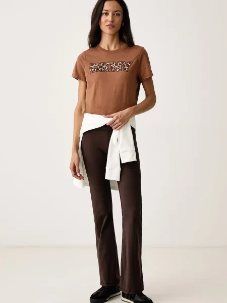 Pantaloni Dkny maro