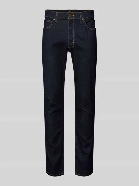 Jeansy w kroju slim fit w fasonie model LUKE' Lee granatowe