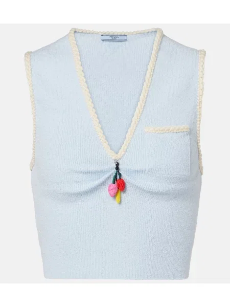 Decupat top Prada albastru