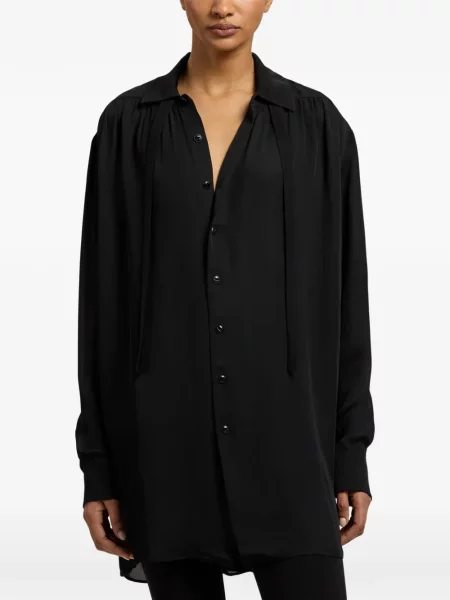 Cămașă Ralph Lauren Collection din satin negru
