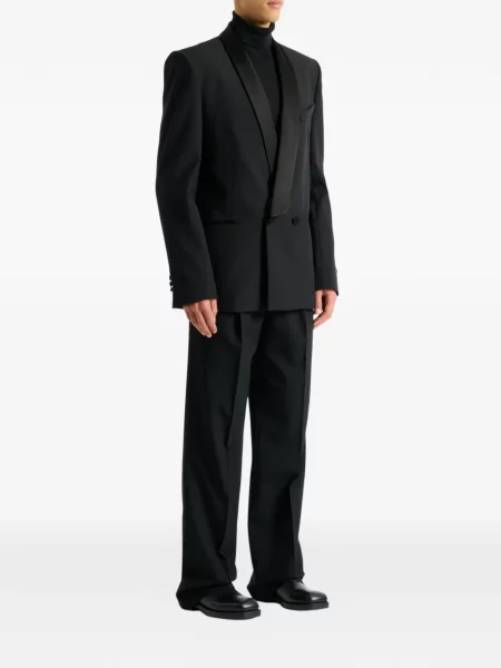 Geacă Balmain din satin negru