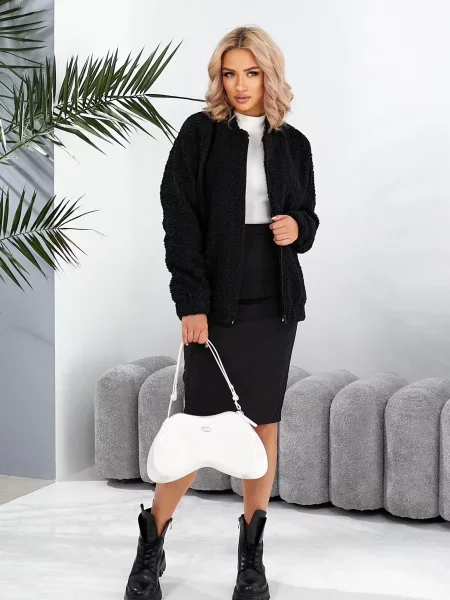 Бомбер LadyLike чорний