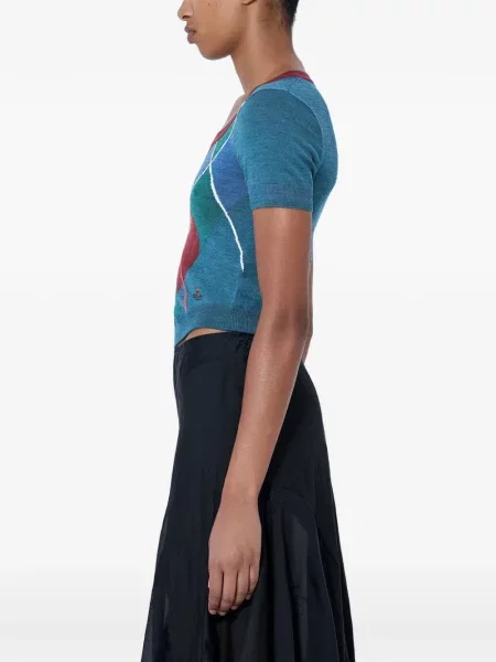 Μικρός τοπ Vivienne Westwood argyle μπλε