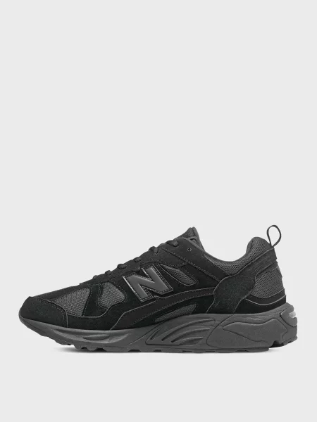 Замшевые кроссовки New Balance черные