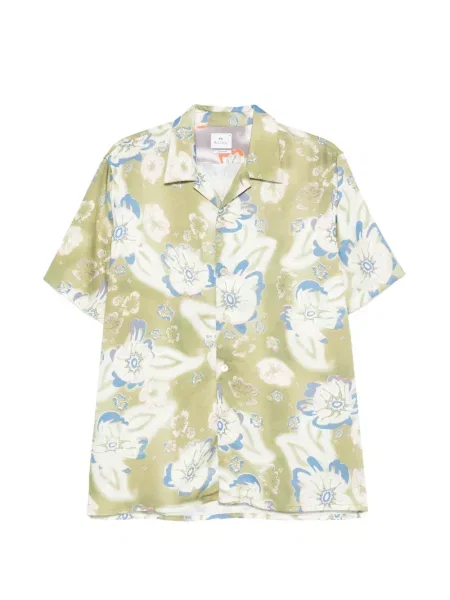 Cămașă Paul Smith cu model floral verde