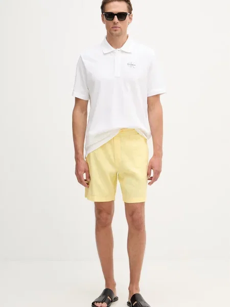 Calvin Klein Jeans polo majica bela