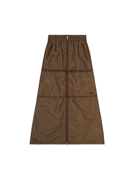 Spódnica maxi Diesel brązowa