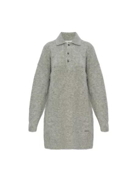 Sukienka Ami Paris wełniana szara