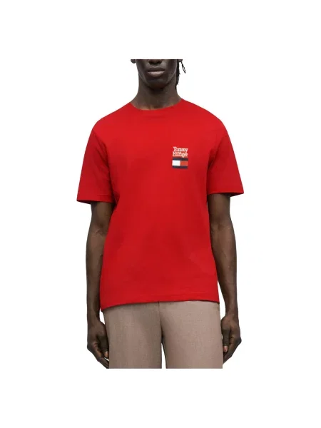 Tričko Tommy Hilfiger červená
